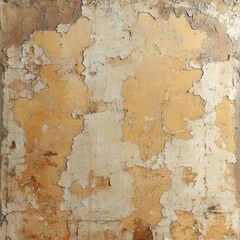 Obraz premium Grungy Distressed Wall Texture with Chipped Paint