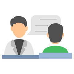 Patient consult with doctor