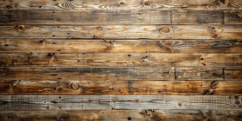 Obraz premium Rustic Weathered Wood Planks A Rich Texture of Brown and Gray Tones, Showing the Natural Beauty of Aged Timber