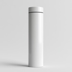 Simple White Tube Mockup Isolated on White Background