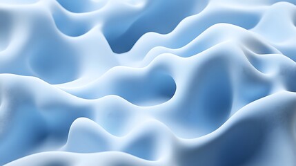 Obraz premium Abstract Blue Wavelike Surface Texture Design