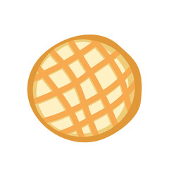 Illustration vector flat cartoon isolated on white background of whole of pie set. Piece of Apple,pecan,pumpkin,blueberry,cherry pie for plate on table on eating dessert concept