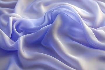 Obraz premium Soft, flowing light blue silk fabric.