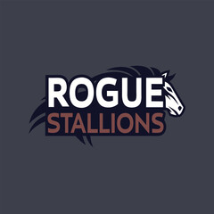 Creative Rogue Stallions logo vector design for professional business branding. Elegant, sleek, and modern graphics perfect for marketing, corporate identity, and branding solutions.