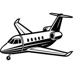 airplane on the white background vector illustration art