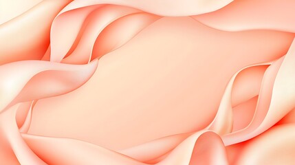 Abstract Peach Colored Swirling Fabric Design