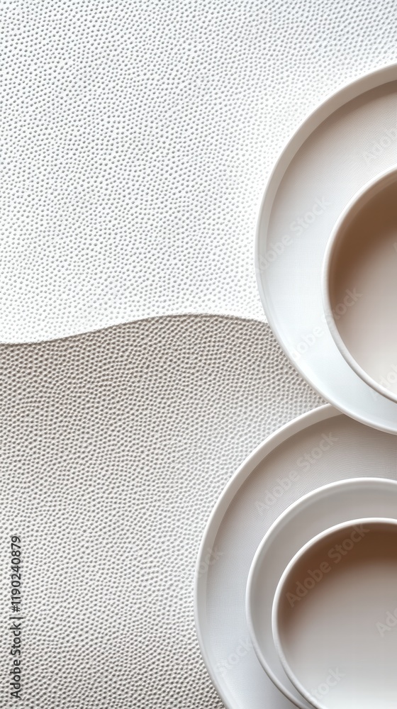 Poster a clean background with overlapping circles and smooth gradients, modern and minimalist