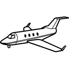 airplane on the white background vector illustration art