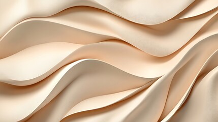 Obraz premium Abstract Beige Waves Smooth Surface Design