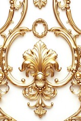 Gold ornate wall decoration