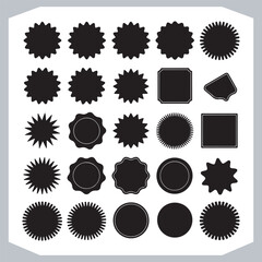 Sale Bubble Coupons with Discount Ribbon Banners Collection