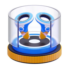 virtual arena 3d icon illustration