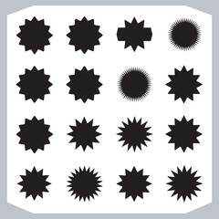 Discount Sale Ribbon Banners Collection Stylish Icon Silhouettes