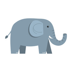 Elephant animal cartoon vector illustration