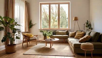 modern living room with fireplace