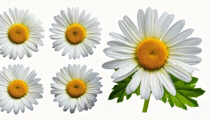 Obraz premium daisies isolated on white background