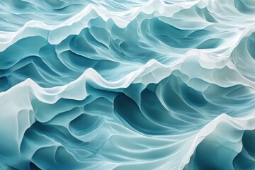 A gentle wave pattern in light blues and whites, mimicking the motion of water