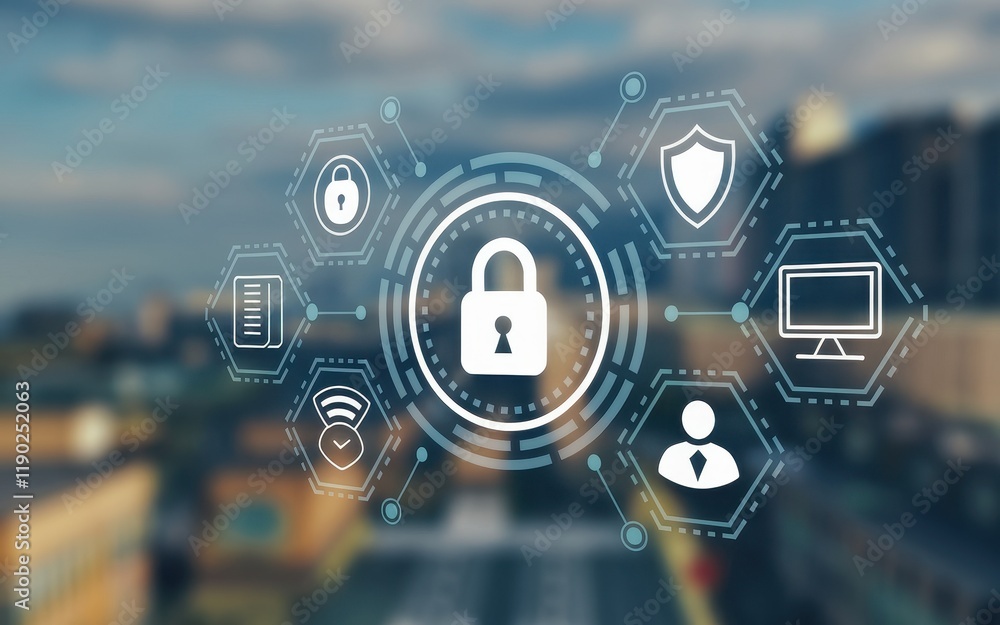 Poster cybersecurity network protection system data security