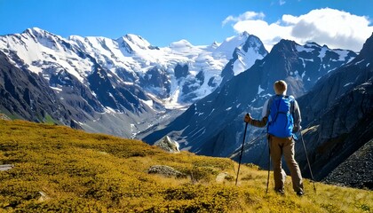 Hiker in the mountains