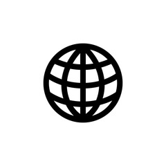 World icon with globe for Earth or global concept