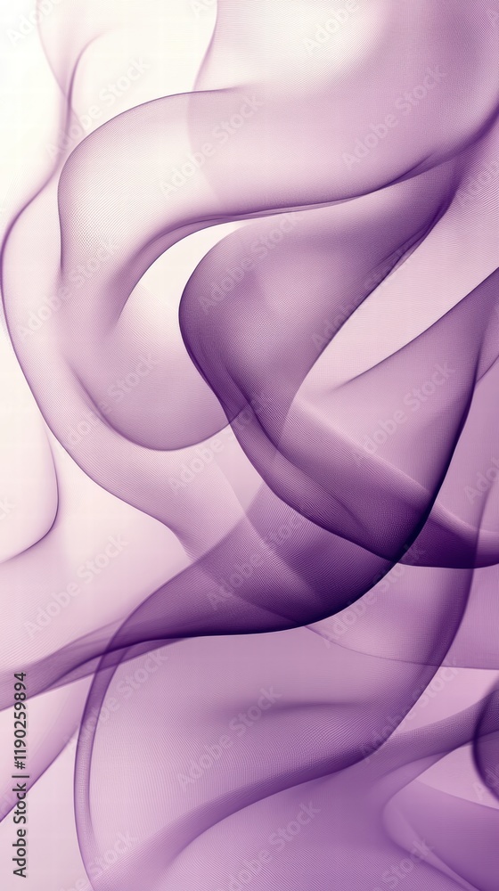 Poster a muted lavender background with soft, flowing lines and subtle texture