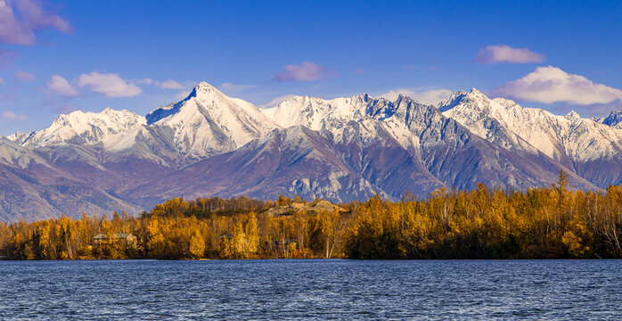 Chugach mountains in Wasilla, Alaska