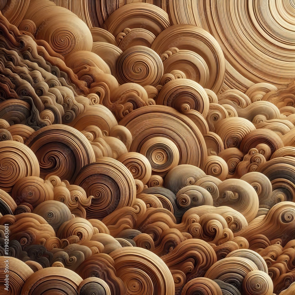 Poster wood grain patterns mimicking the natural texture and patterns o