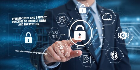 Cybersecurity Privacy Concepts Data Protection Encryption