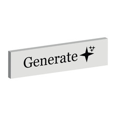 Royalty Free Vector Image Generate AI Button Buttons