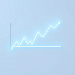 Naklejka premium Line Graph Chart