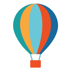 Fototapeta premium hot air balloon isolated