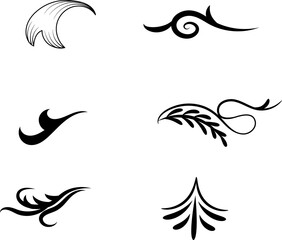 Obraz premium line art decoration for greeting cards