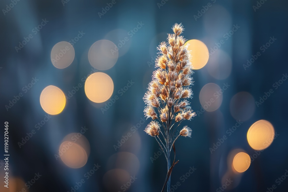 Poster a soft bokeh light effect with white, golden, and subtle colored lights, creating a soft glow on a b