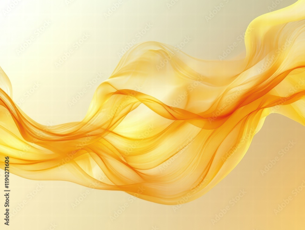 Aufkleber a soft yellow gradient with a smooth flow of light and airy textures