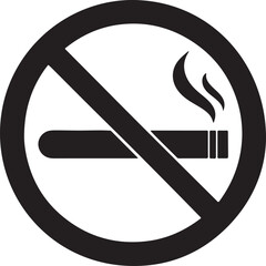 no smoking sign isolated