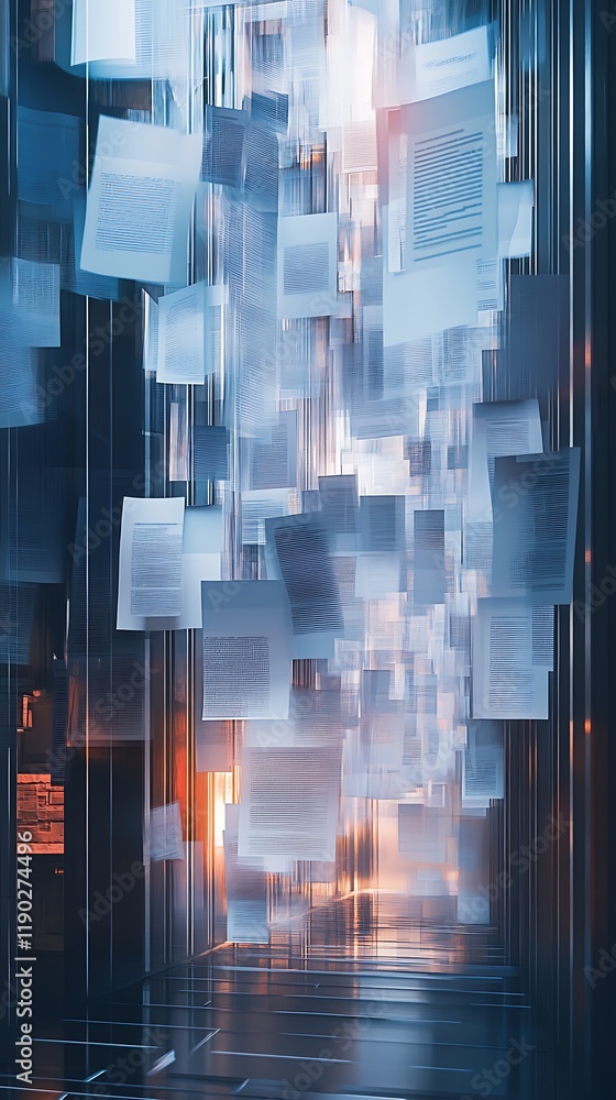 Poster abstract background with squares