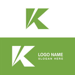 K logo with simple shape.