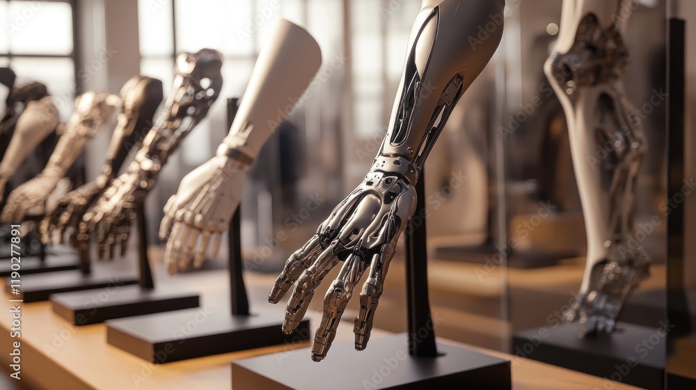 Poster showcase of advanced bionic arm prototypes: a glimpse into the future of prosthetics