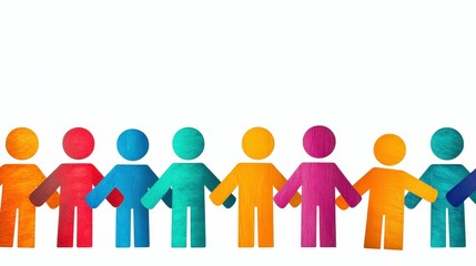 A diverse group of people standing together with smiles, symbolizing inclusion.