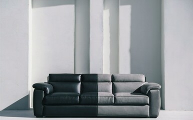 modern living room with sofa