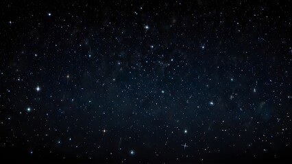 Obraz premium Night sky with stars sparkling on black background Generative AI