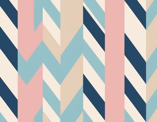 Geometric Abstract Pastel Chevron Pattern, Seamless Textile Design, Modern Background