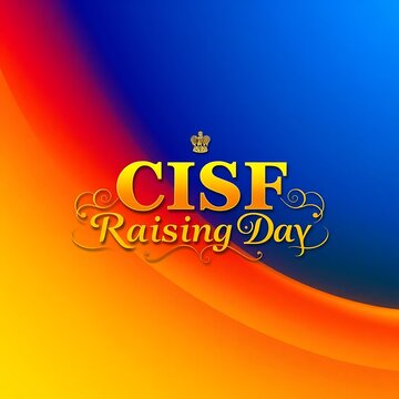 CISF raising day typography
