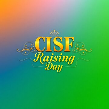 CISF raising day typography