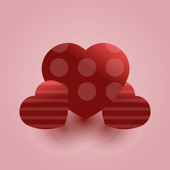 3D Love Illustration for Valentine's Day Celebration