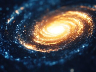 Spiral Galaxy with Central Light
