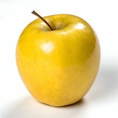 Golden Apple in isolated background