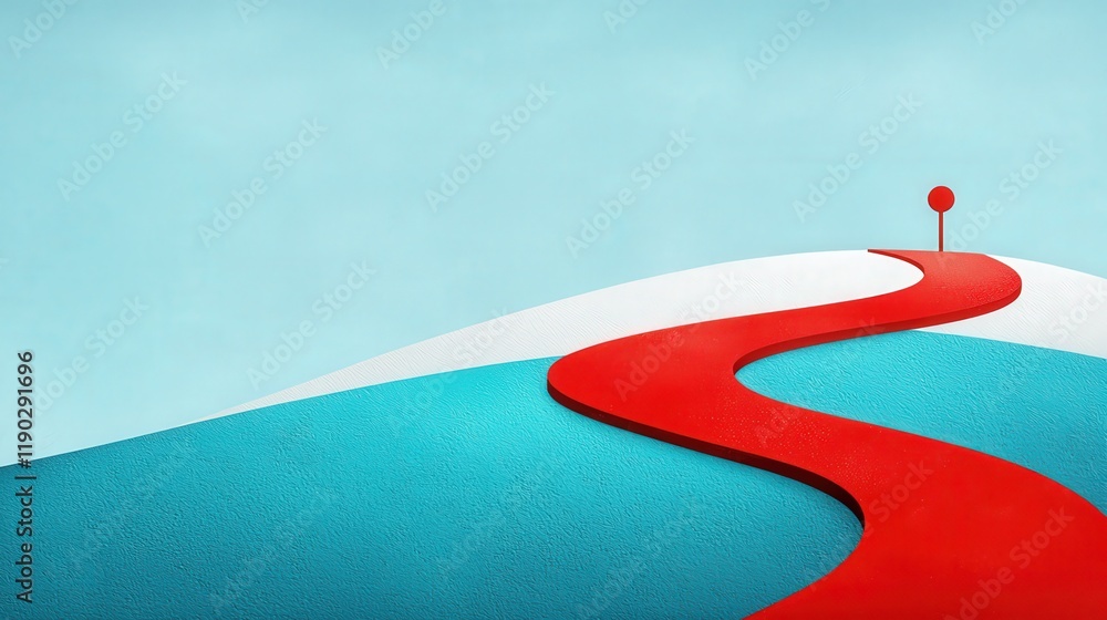 Poster a symbolic path with equal milestones representing shared opportunities.