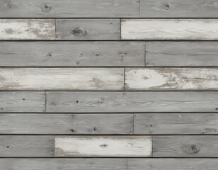 Rustic Gray and White Washed Wood Planks Texture: Seamless Wooden Background for Design Projects