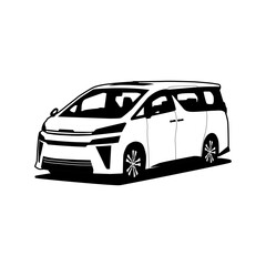 Fototapeta premium vehicle mpv premium car vector illustration